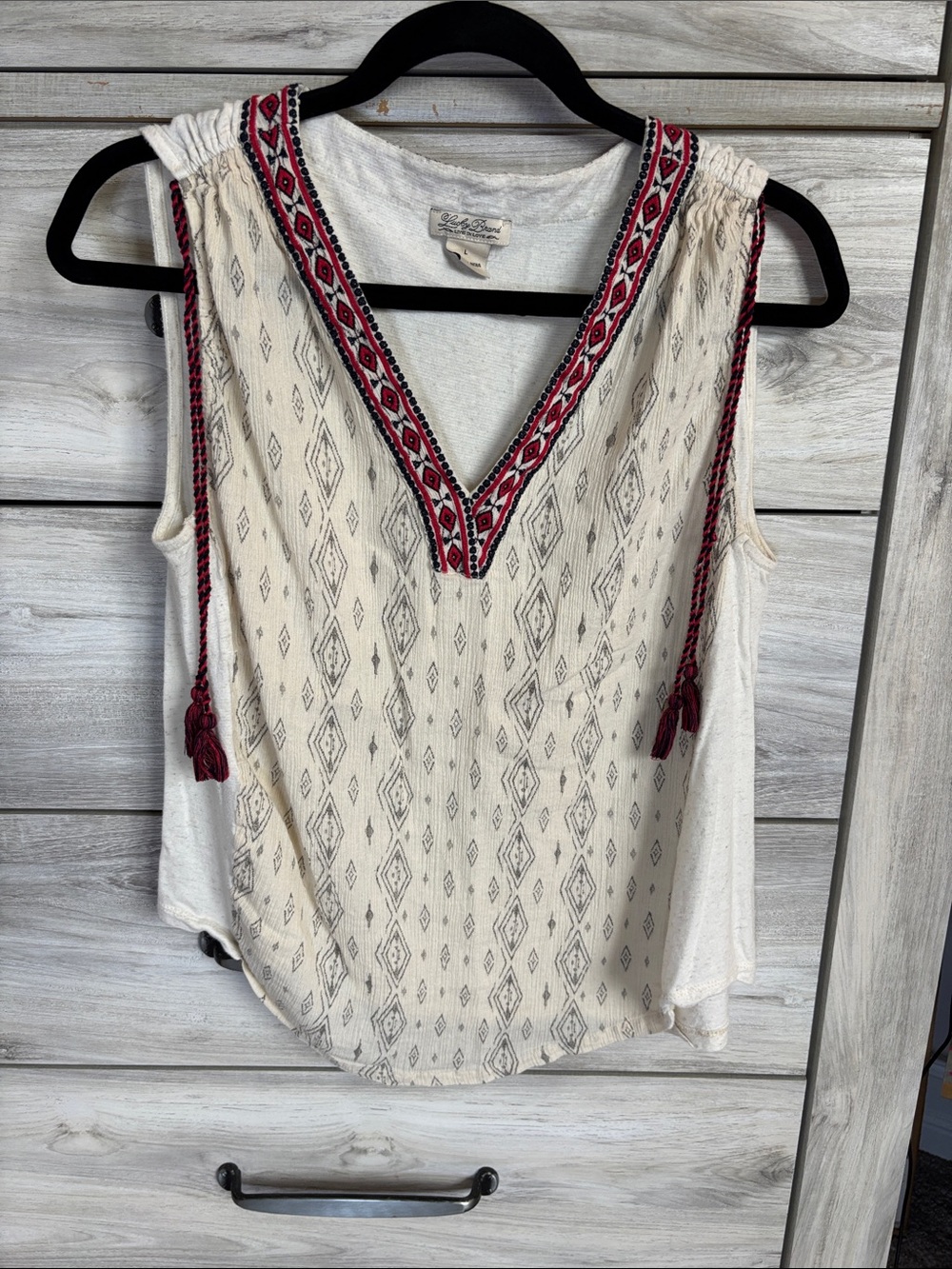 Lucky brand sleeveless blouse top